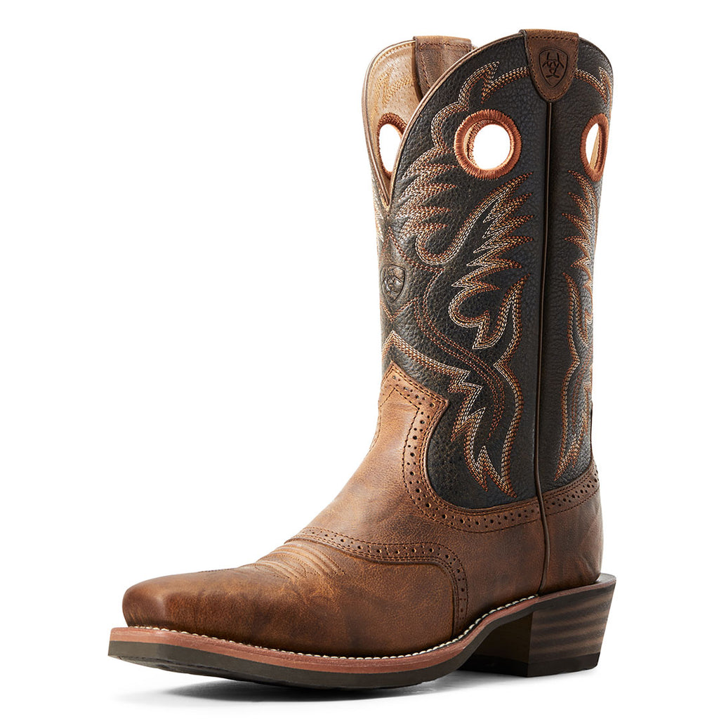 ariat heritage roughstock wide square toe