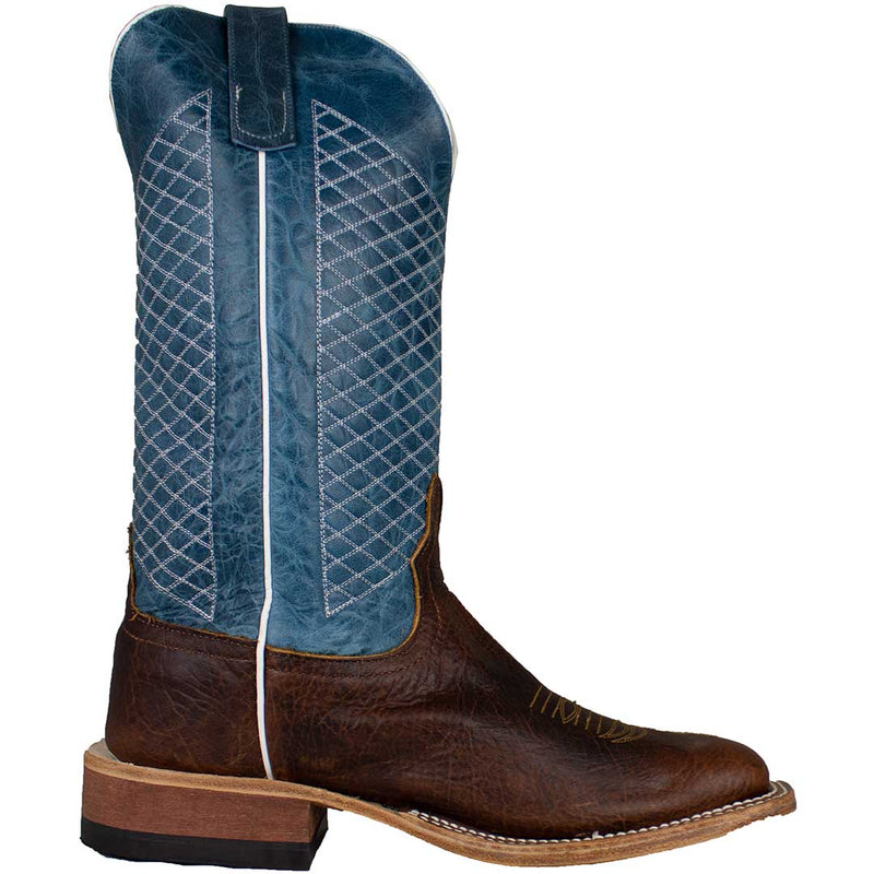 Anderson Bean Men's Square Toe Bison Cowboy Boots