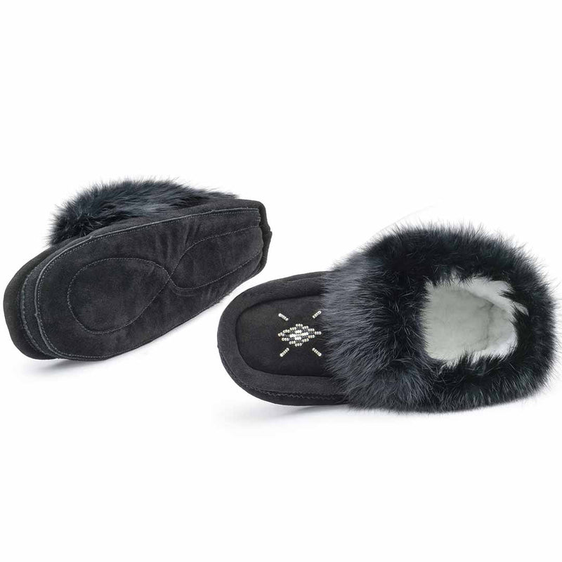 melodreams's Women's Fur Trim Moccasins