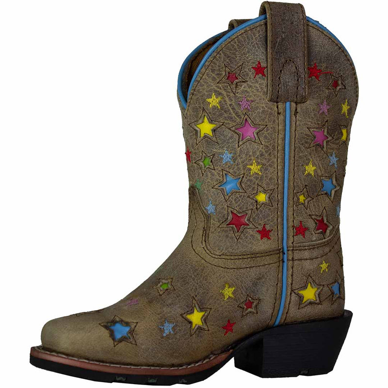 Dan Post Girls' Starlett Square Toe Cowgirl Boots