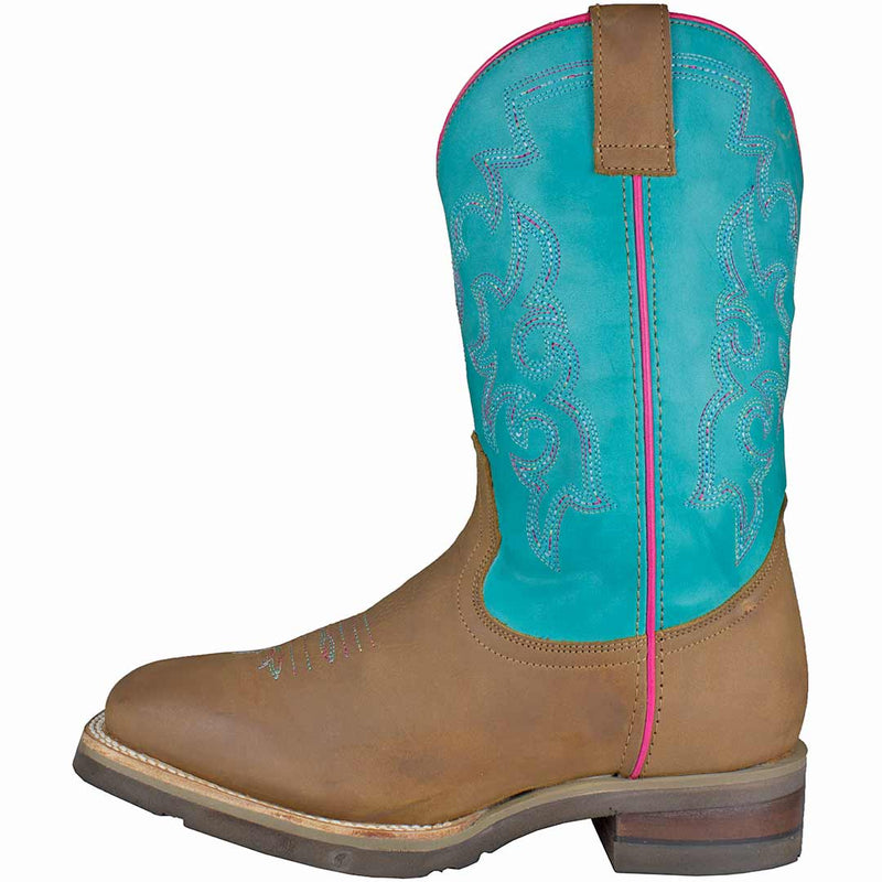 Roper Youth Girls' Turquoise Shaft Cowgirl Boots