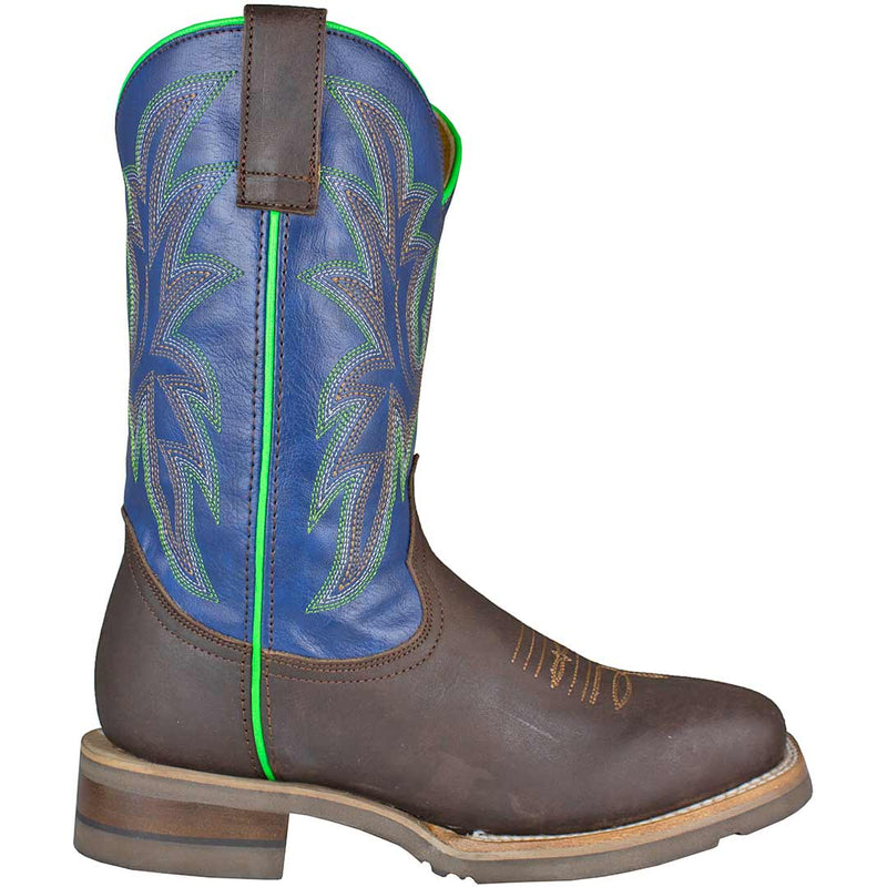 Roper Youth Boys' Green Piping Cowboy Boots