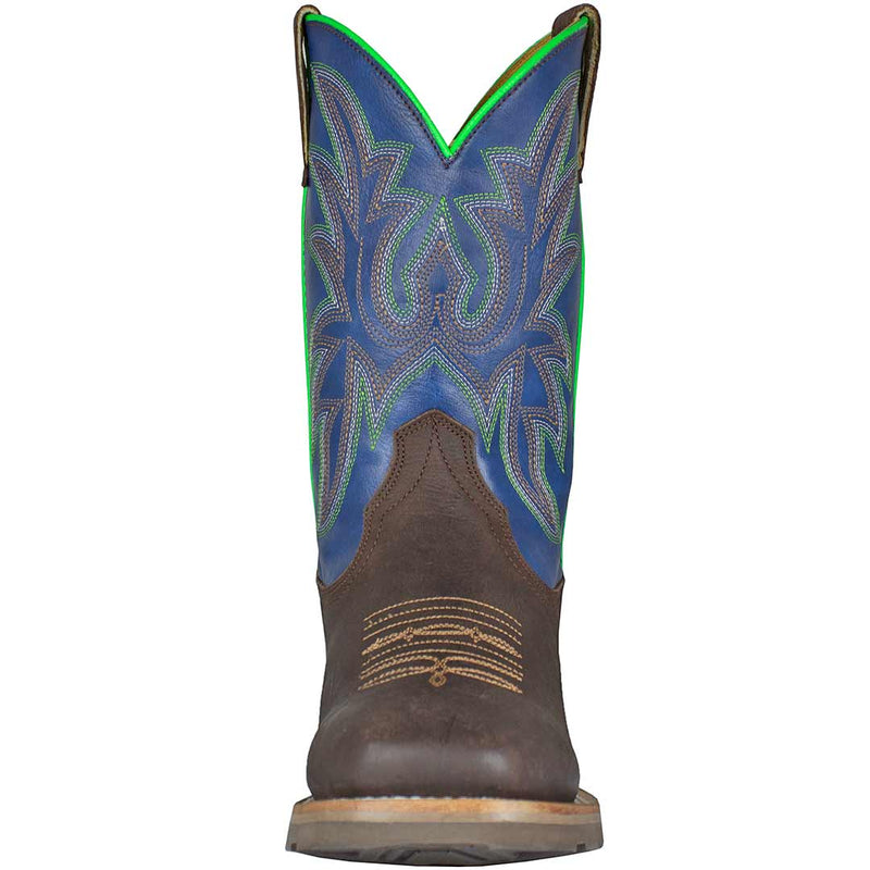 Roper Youth Boys' Green Piping Cowboy Boots