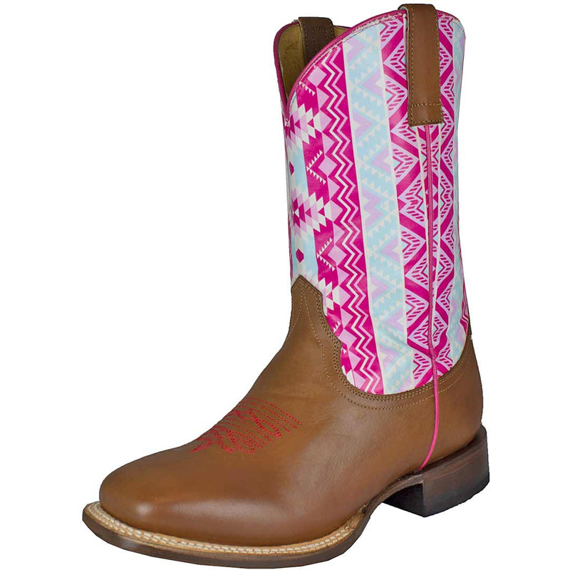 Roper Youth Girls' Aztec Shaft Cowgirl Boots