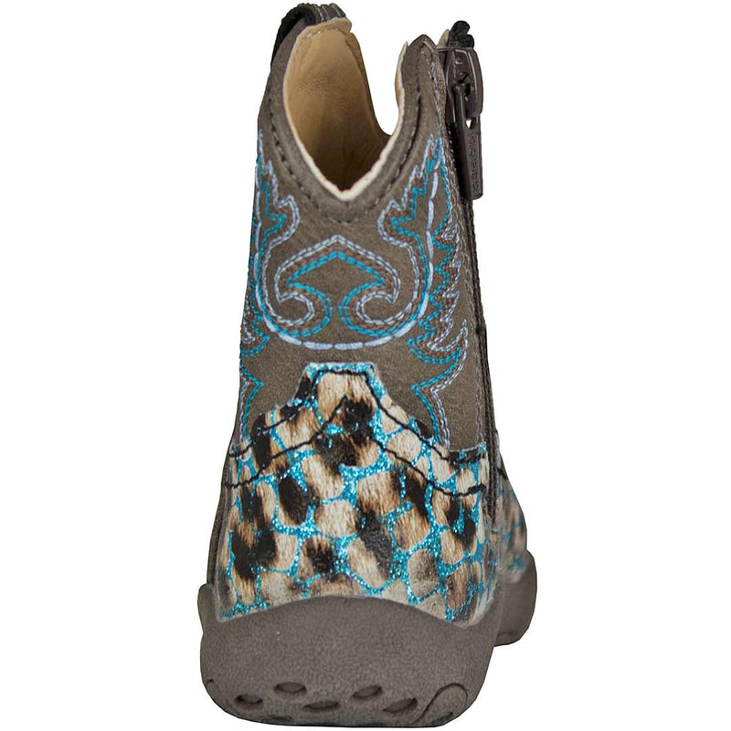Roper Baby Girls' Glitter Leopard Cowgirl Boots