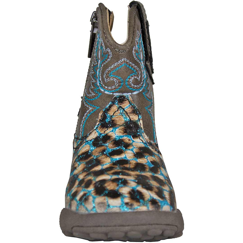 Roper Baby Girls' Glitter Leopard Cowgirl Boots