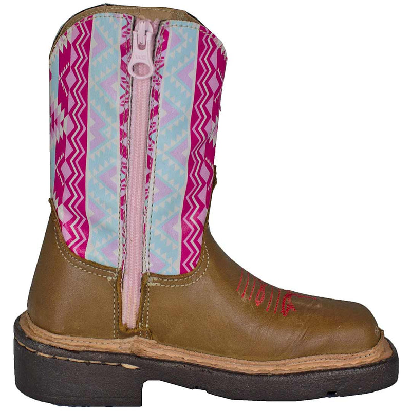 Roper Toddler Girls' Aztec Shaft Cowgirl Boots