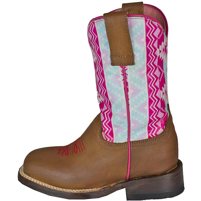 Roper Girls' Aztec Shaft Cowgirl Boots