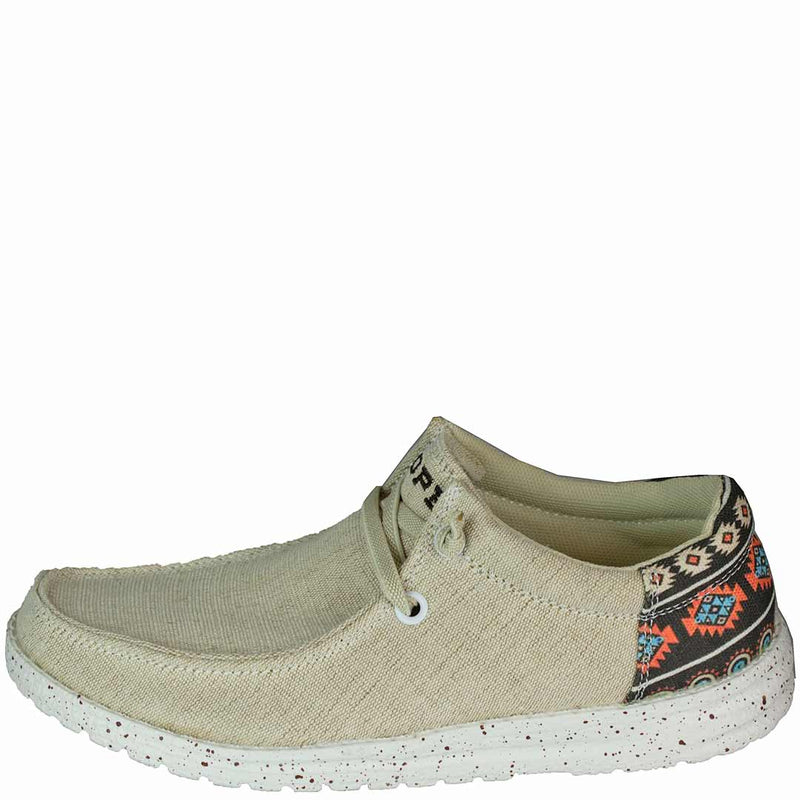 Roper Women's Aztec Accent Canvas Slip-On Shoes