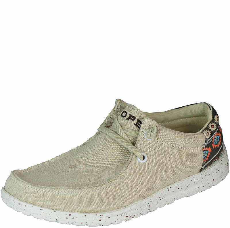 Roper Women's Aztec Accent Canvas Slip-On Shoes