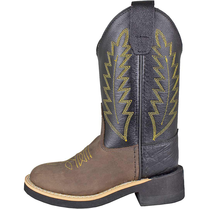 Old West Boys' Round Toe Cowboy Boots