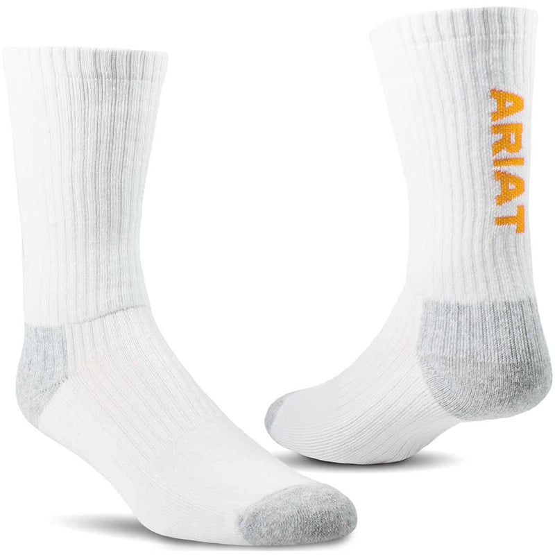 Ariat Work Premium Cotton Crew Socks - 3 Pack