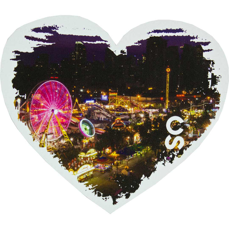 Calgary Stampede Midway Heart Sticker