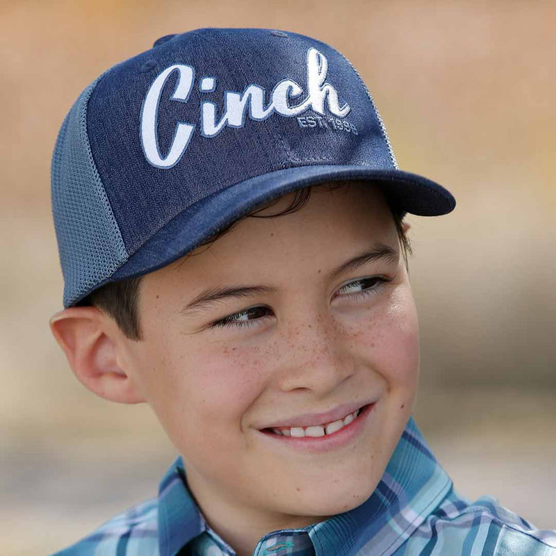 Cinch Boy's Cursive Logo Snap Back Cap