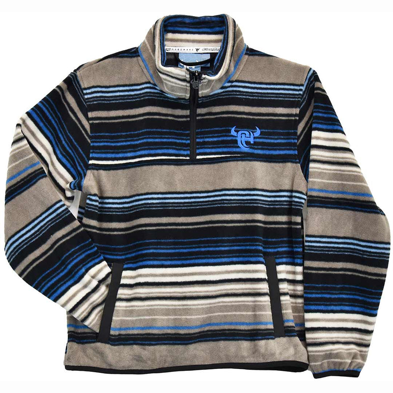 Cowboy Hardware Toddler Boys' Stripe 1/4 Zip Fleece Pullover