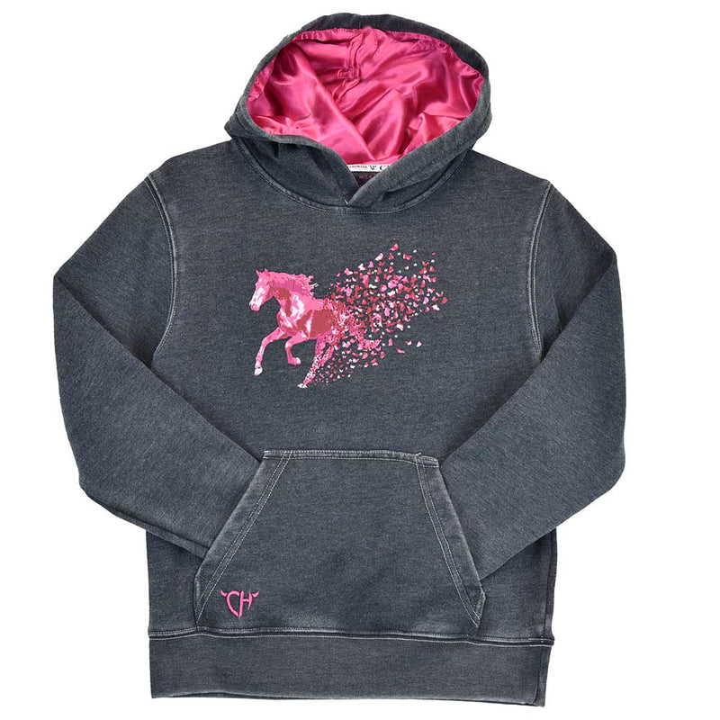Cowgirl Hardware Girls' Horse Graphic Hoodie