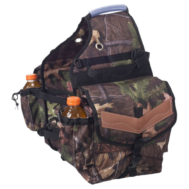 Tough-1 Nylon Camo Saddle Bag