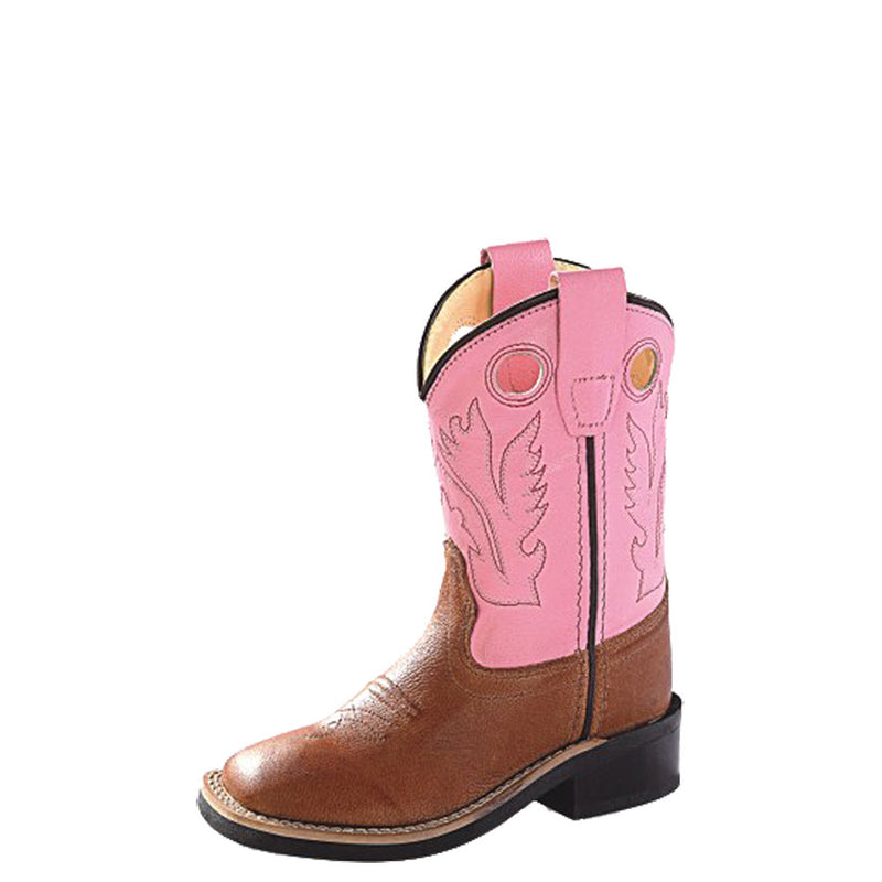 Old West Toddler Girls' Square Toe Cowgirl Boots