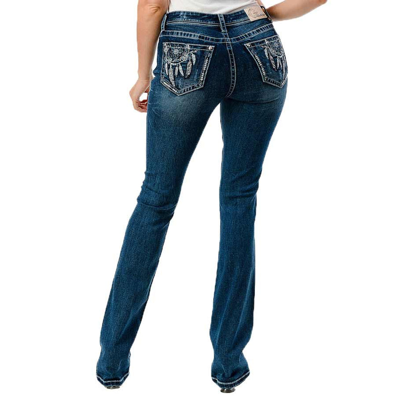 Grace in LA Women's Dreamcatcher Bootcut Jeans