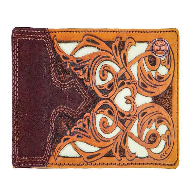 Hooey Brands Men's Top Notch Tooled Bifold Wallet