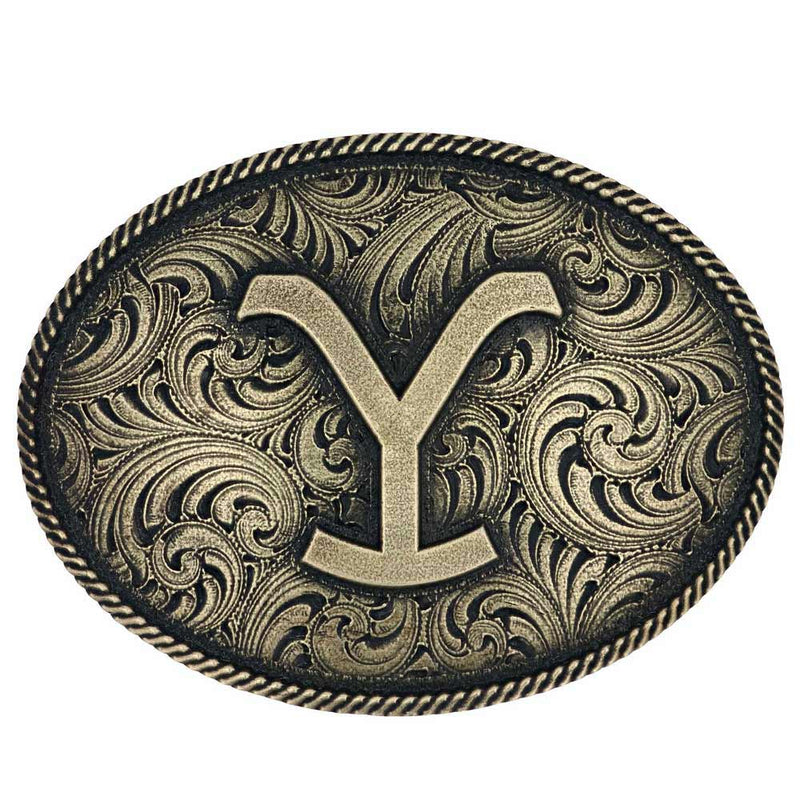 Montana Silversmiths Yellowstone Filigree Oval Belt Buckle