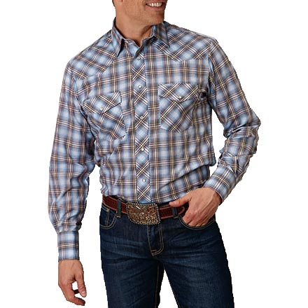 Roper Men's Plaid Snap Shirt