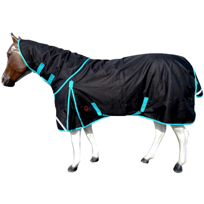 Tech Equestrian Winter Turnout Blanket With Detachable Hood - 350GSM