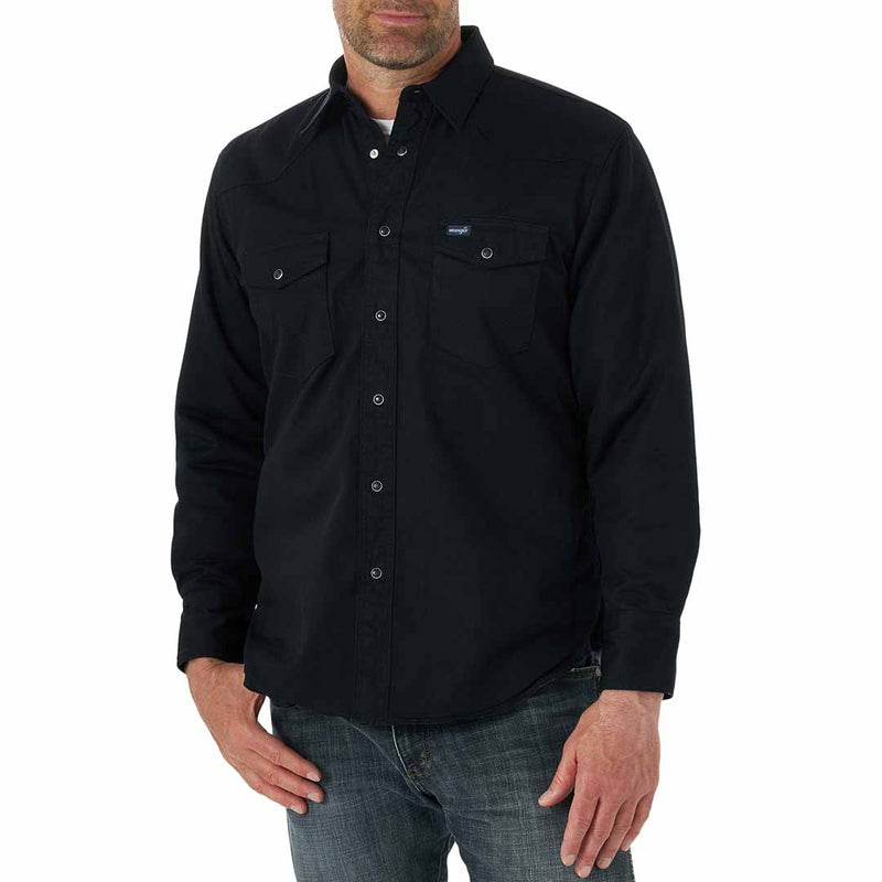 Wrangler Men's Flannel Lined Work Shirt