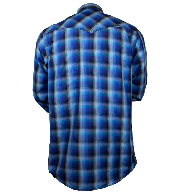 Cowboy Legend Men's Triple Stitched Plaid Snap Shirt