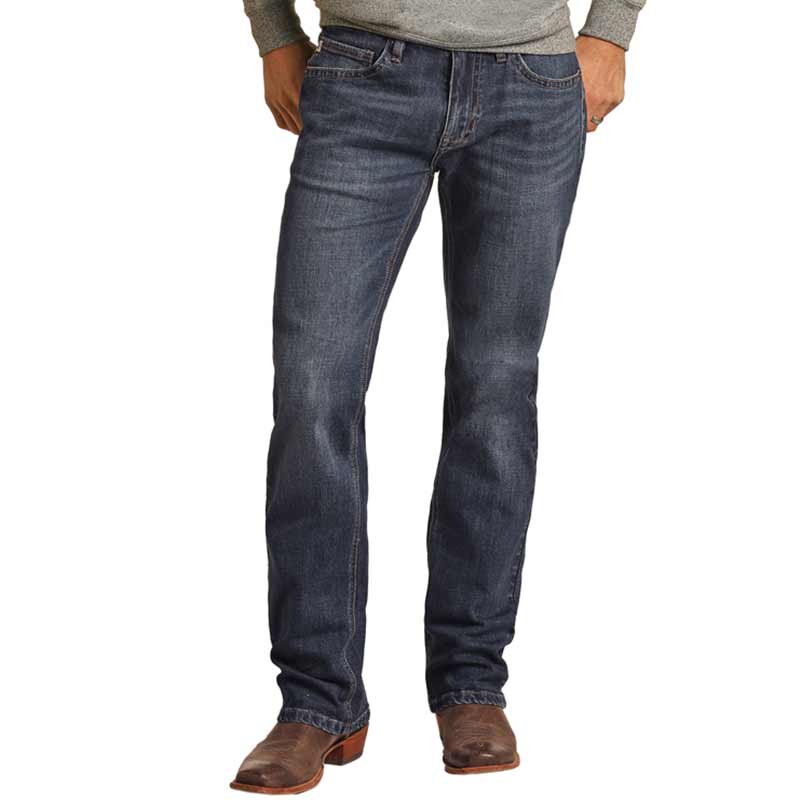 Hooey Men's Vintage Revolver Slim Straight Leg Jeans