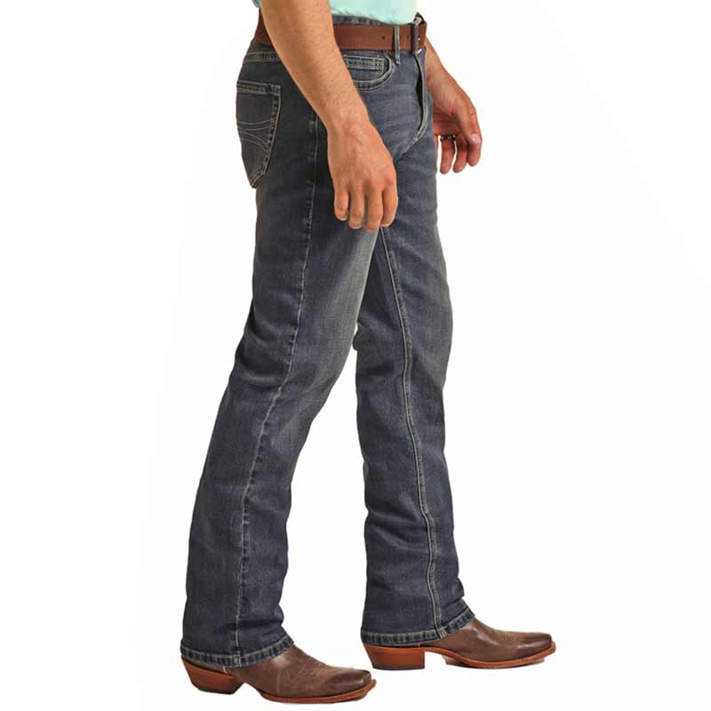 Rock & Roll Denim Men's Hooey Double Barrel Straight Leg Jeans