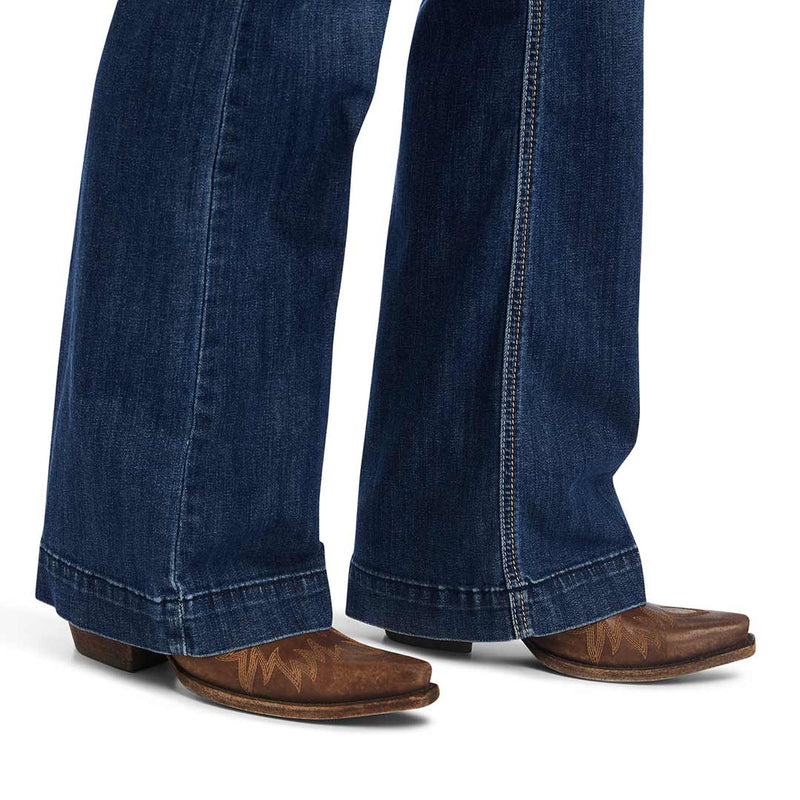 Ariat Women's Trouser Mid Rise Amaryllis Wide Leg Jeans