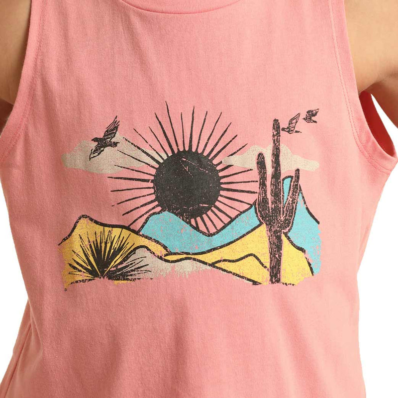 Rock & Roll Cowgirl Girls' Desert Peplum Tank Top