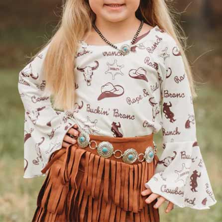 Shea Baby Toddler Circle Concho Belt