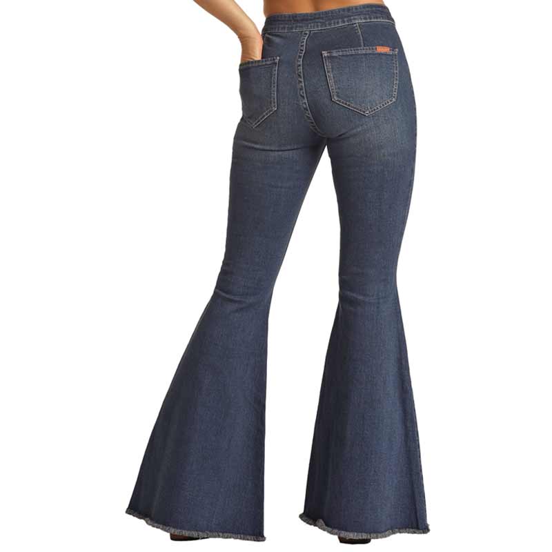 Rock & Roll Cowgirl Women's High Rise Bell Bottom Jeans