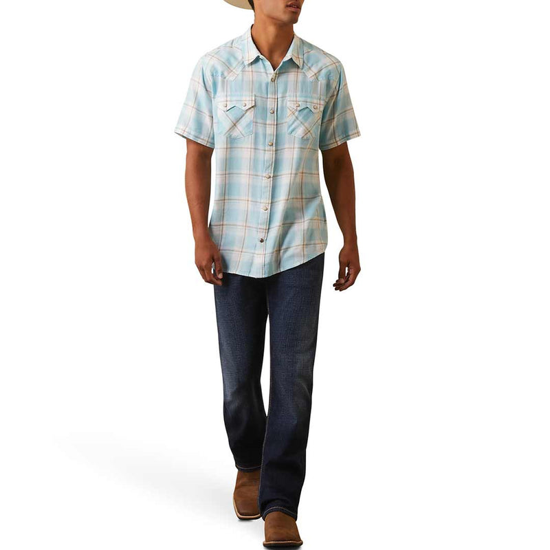 Ariat Men's Halbertson Retro Fit Short Sleeve Snap Shirt