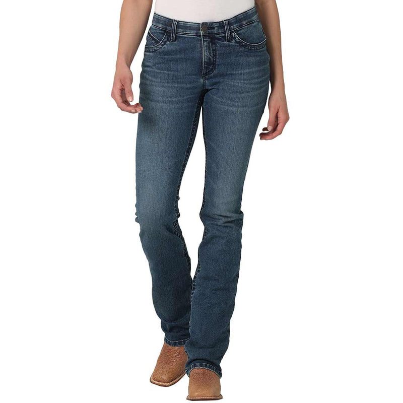 Wrangler Women's Ultimate Riding Mid Rise Willow Bootcut Jeans