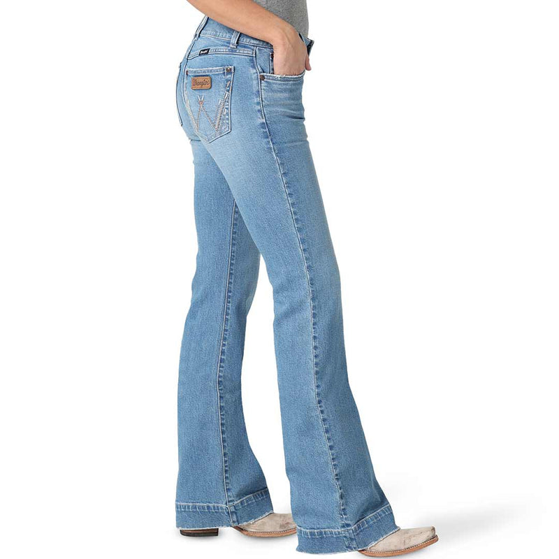 Wrangler Women's Retro Mae Wide Leg Trouser Jeans