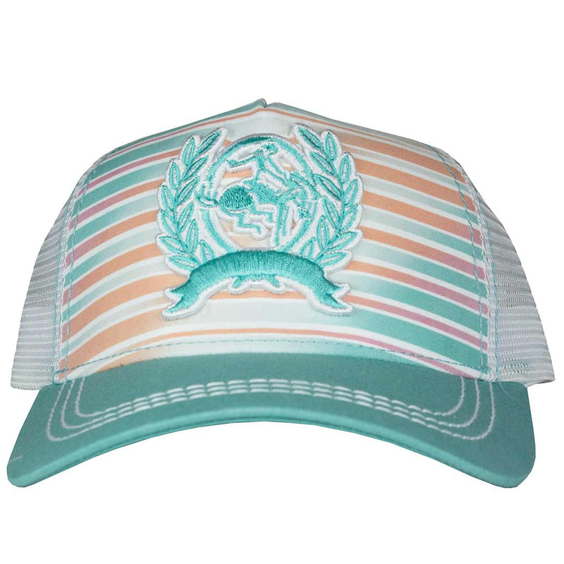 Cinch Women's Logo Patch Stripe Snap Back Cap