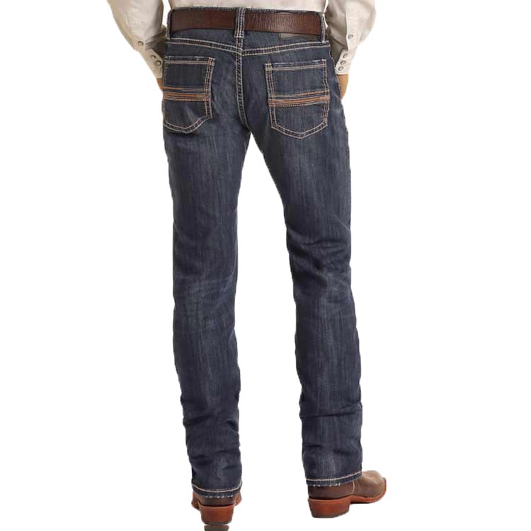 Rock & Roll Denim Men's Revolver Slim Fit Straight Leg Jeans