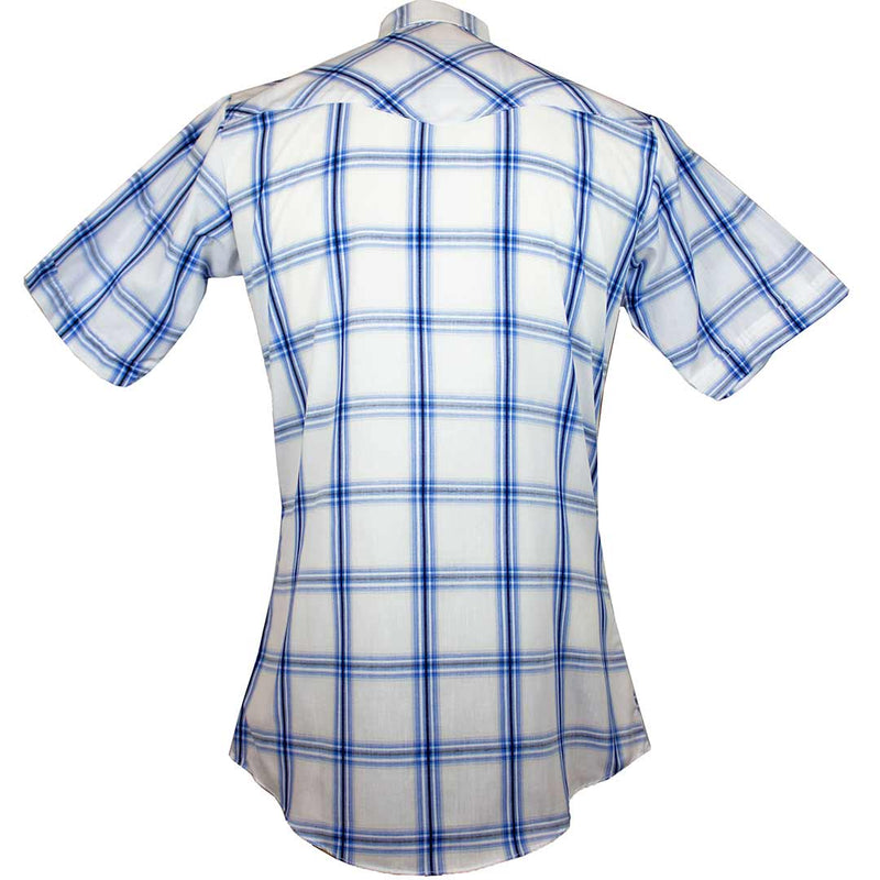 Ely Cattleman Men's Short Sleeve Classic Plaid Snap Shirt