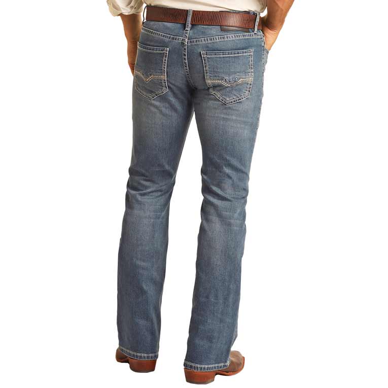 Rock & Roll Denim Men's Pistol Bootcut Jeans