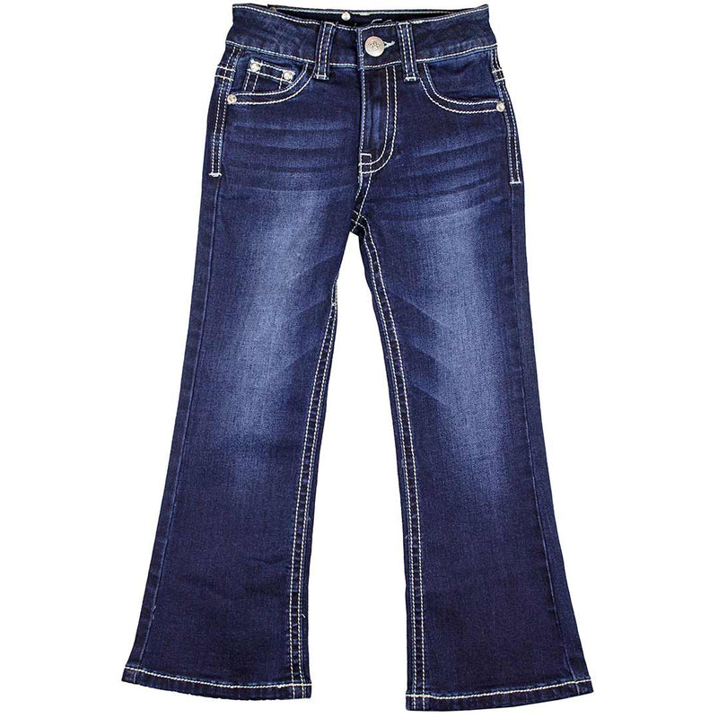 Rodeo Girl Girls' Feather Pocket Bootcut Jeans