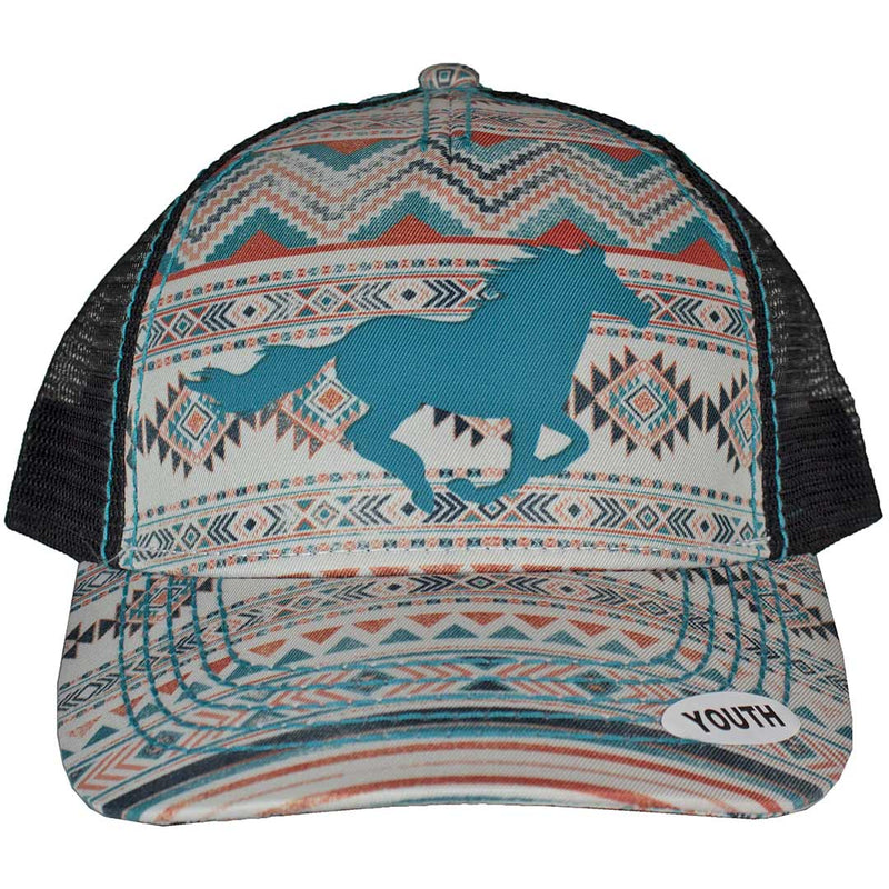 Cruel Denim Girls' Horse Print Snap Back Cap