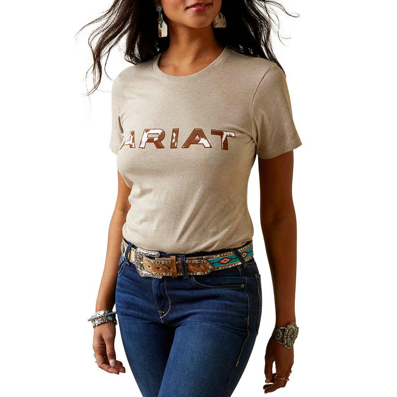 Ariat Women's Cowhide Logo Graphic T-Shirt