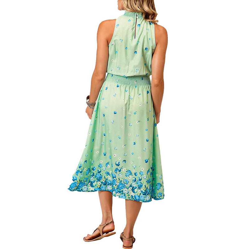 Roper Women's Floral Print High Neck Midi Dress