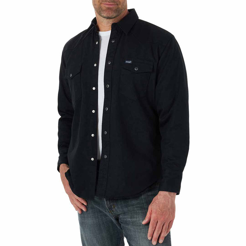 Wrangler Men's Flannel Lined Work Shirt