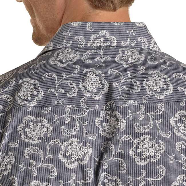 Panhandle Select Men's Floral Print Button-Down Shirt