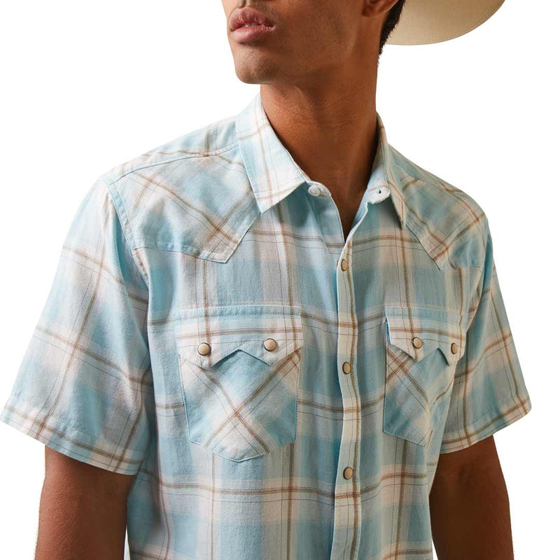 Ariat Men's Halbertson Retro Fit Short Sleeve Snap Shirt