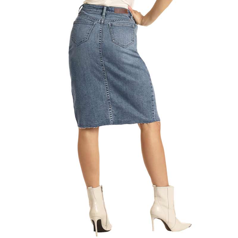 Rock & Roll Denim Women's High Rise Jean Skirt